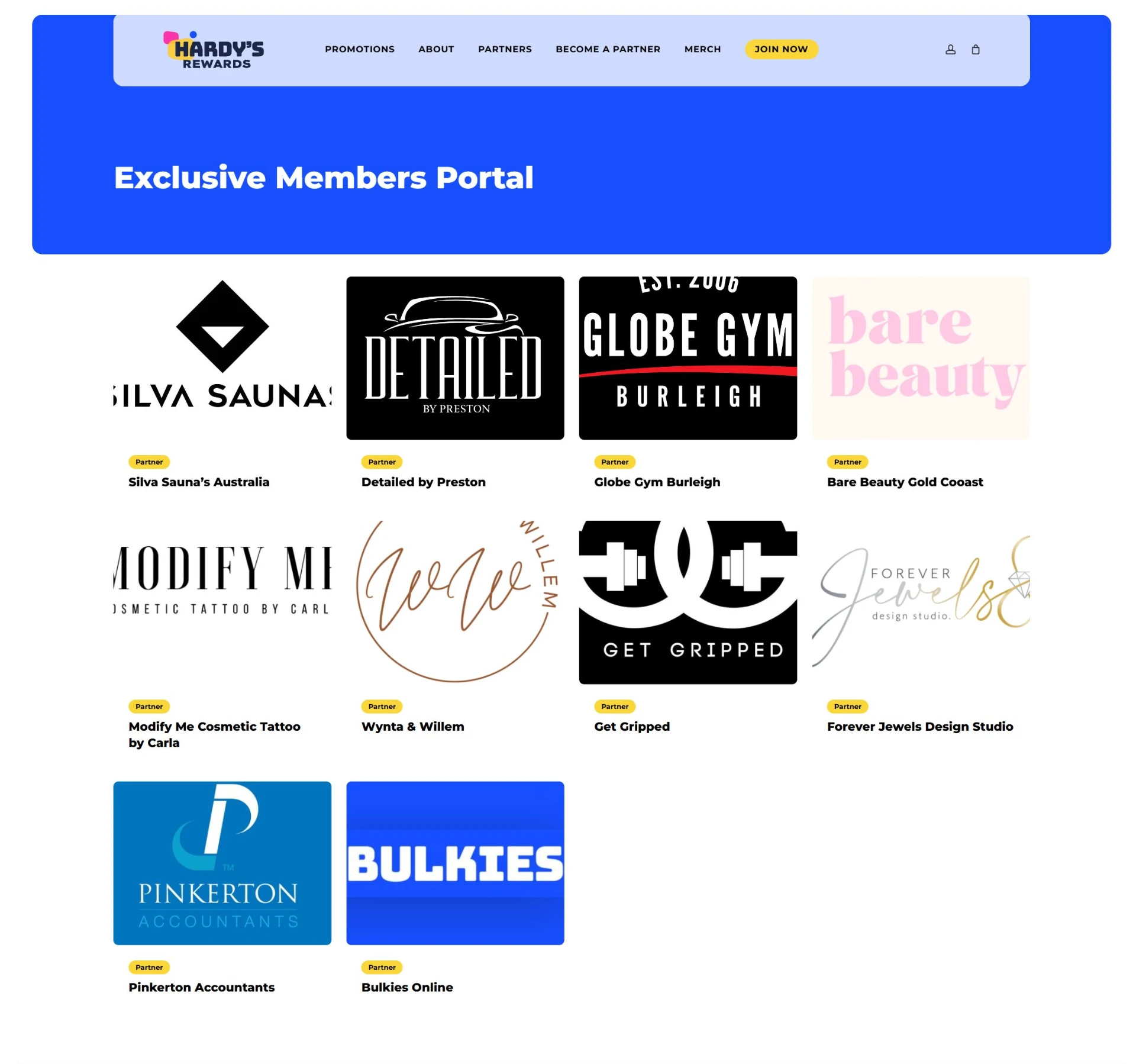 The member portal — partner offers and discounts