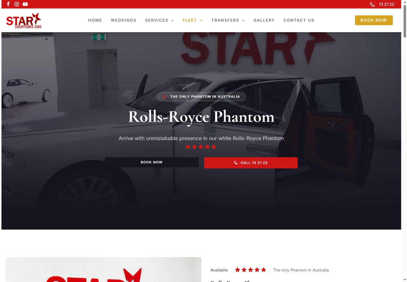 Every vehicle gets its own page
