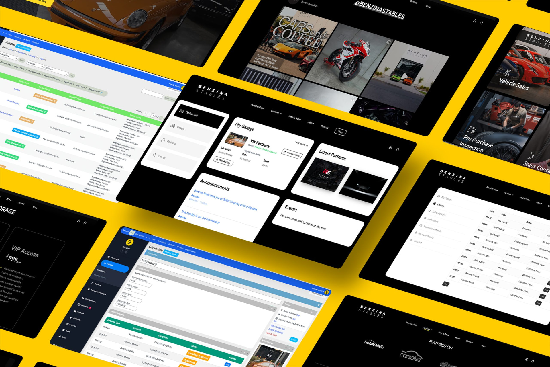 Benzina Stables website